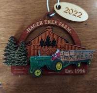2022 Ornament Santa & Wagon